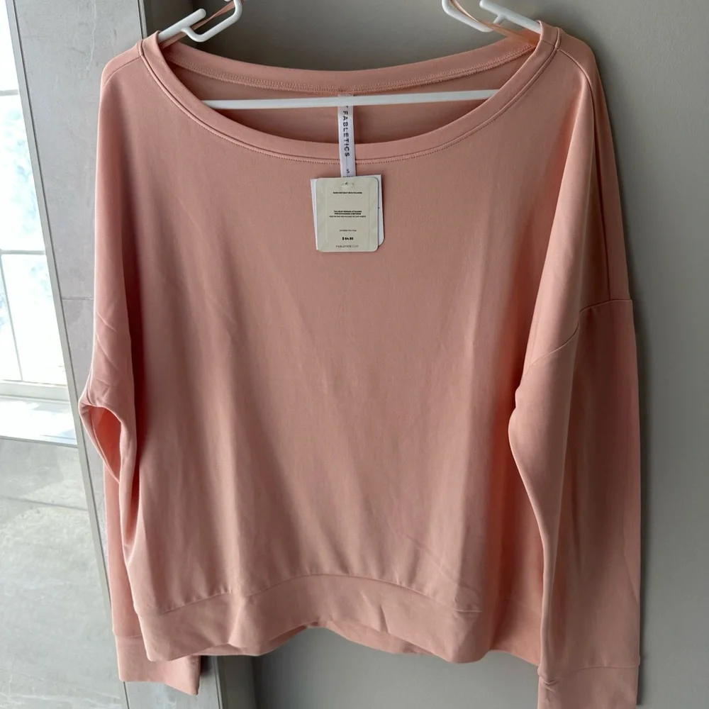 Fabletics Dusty Pink Knit Pullover NWT - Picture 1 of 4